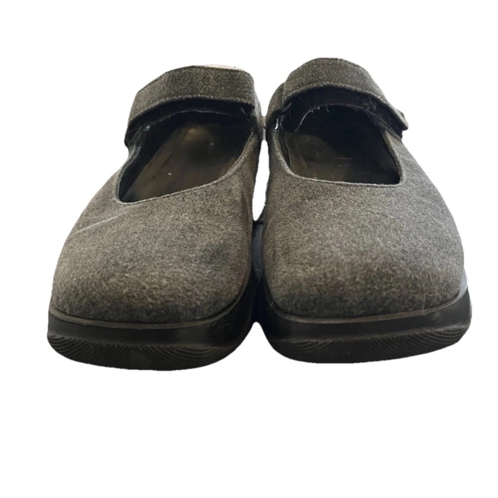 LL Bean Women’s 9 Wool Y2K Platform Mary Jane Gray